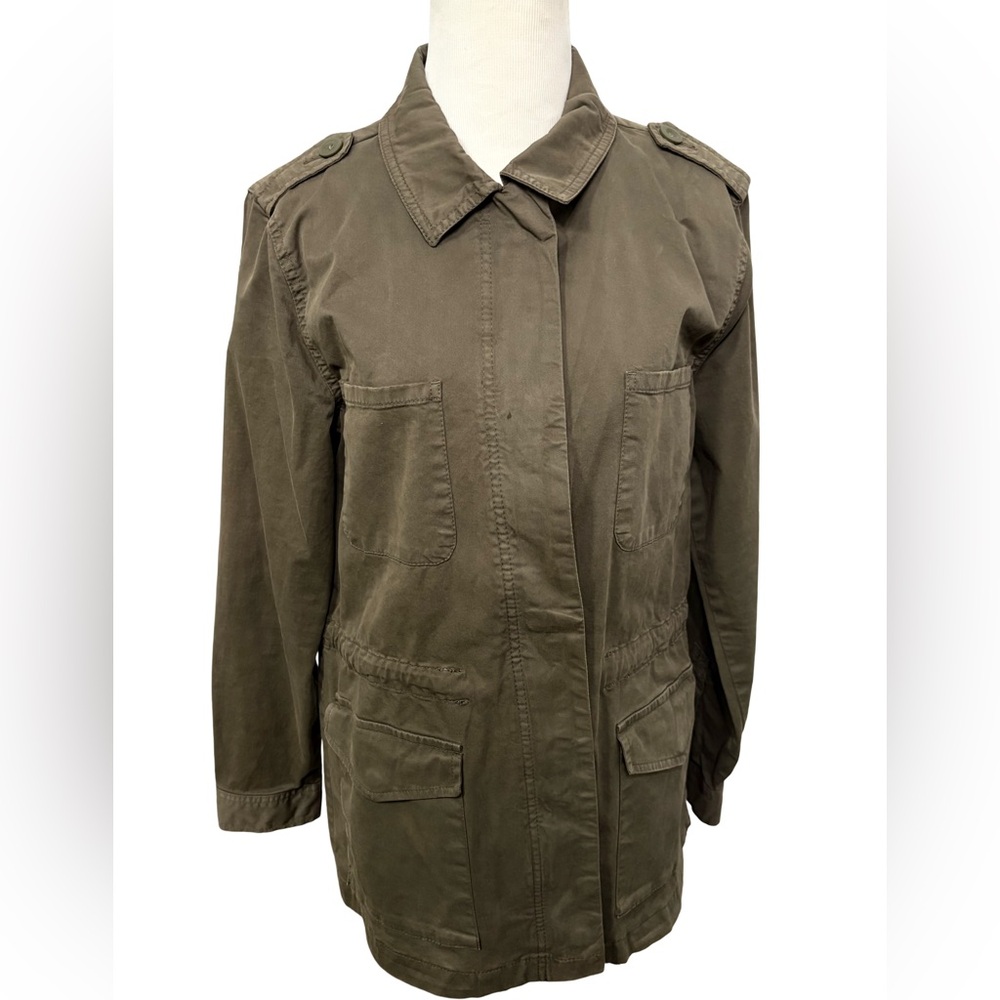 Hinge Khaki Utility Jacket for Women — Size M